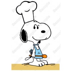 Snoopy Chef  Hat Heat Iron on Transfer