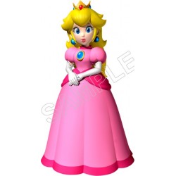Super Mario Bros. Princess Peach T Shirt Iron on Transfer Decal ~#14