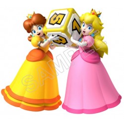 Super Mario Bros. Princess  Peach and Daisy T Shirt Iron on Transfer Decal ~#28
