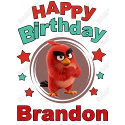 Angry Birds Birthday Movie Personalized  Iron on Transfer  ~#2