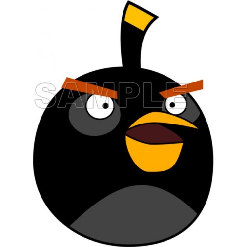  Angry Birds Black Bird T Shirt Iron on Transfer  Decal  ~#5 by www.topironons.com