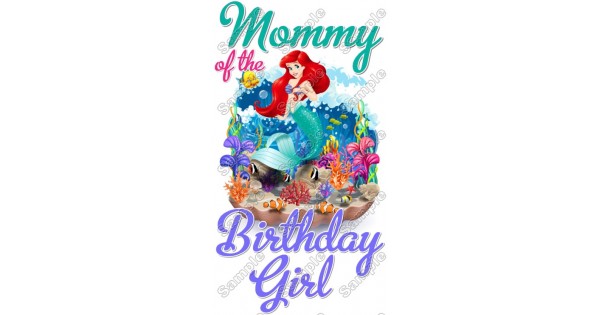 Ariel The Little Mermaid Birthday Custom Personalized