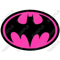 Batman Logo Red T Shirt Iron on Transfer Decal #16