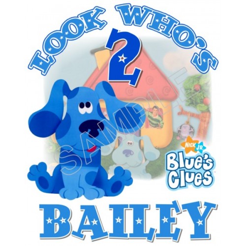  Blues Clues  Birthday Personalized Custom T Shirt Iron on Transfer Decal ~#2 by www.topironons.com