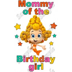 Bubble Guppies Mommy of the Birthday Girl  Personalized  Iron on Transfer ~#1