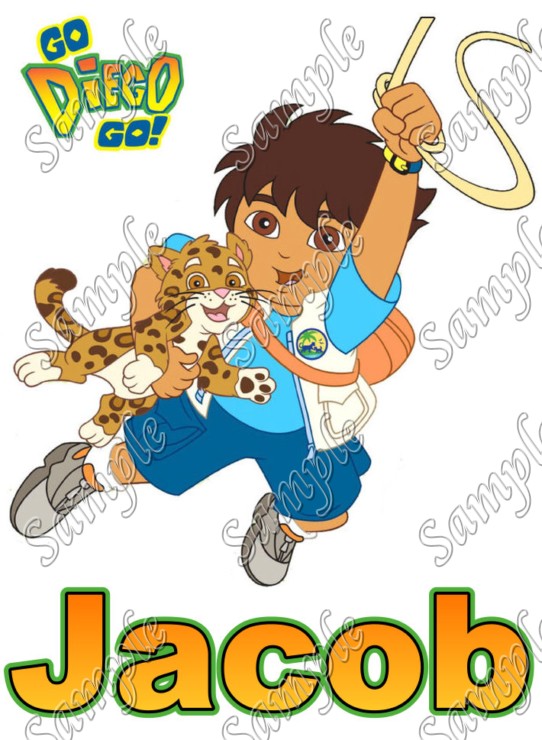 Go Diego Go Personalized Custom T Shirt Iron on Transfer ...