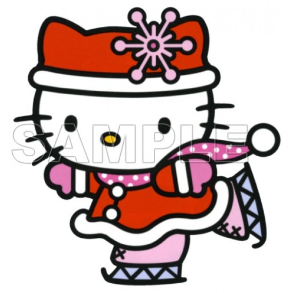 Hello Kitty Christmas T Shirt Iron on Transfer Decal #9