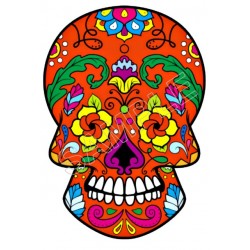 Mexican Sugar Skull  T Shirt Iron on Transfer  Decal  ~#10
