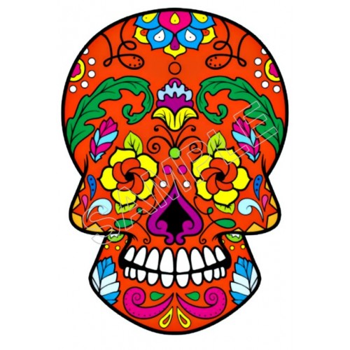  Mexican Sugar Skull  T Shirt Iron on Transfer  Decal  ~#10 by www.topironons.com
