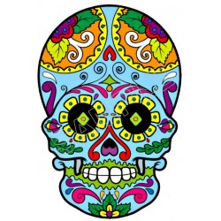 Mexican Sugar Skull  T Shirt Iron on Transfer  Decal  ~#9