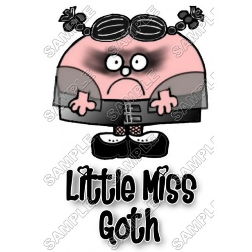  Mr Men and Little Miss Goth T Shirt Iron on Transfer Decal ~#35 by www.topironons.com