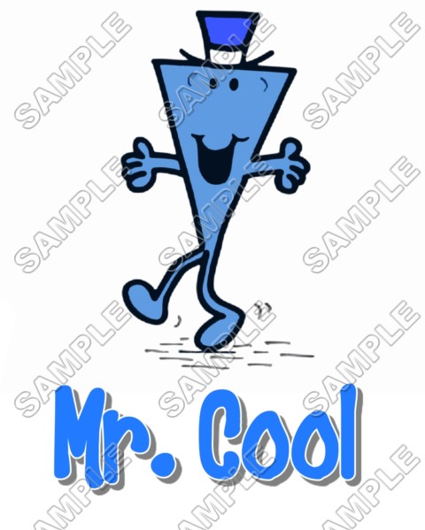 Mr Men and Little Miss Mr. Cool T Shirt Iron on Transfer ...