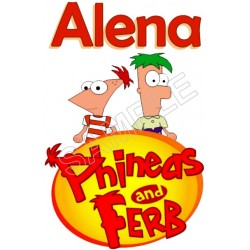 Phineas and Ferb  Personalized  Custom  T Shirt Iron on Transfer Decal ~#116