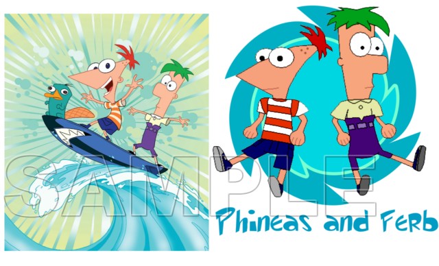 phineas and ferb green and white shirt