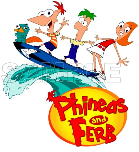 Phineas & Ferb T Shirt Iron on Transfer Decal ~#5