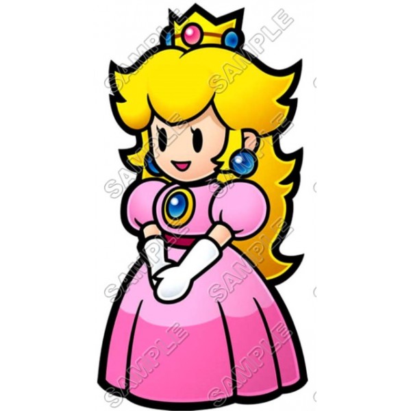 Princess Peach Super Mario T Shirt Iron on Transfer Decal ...