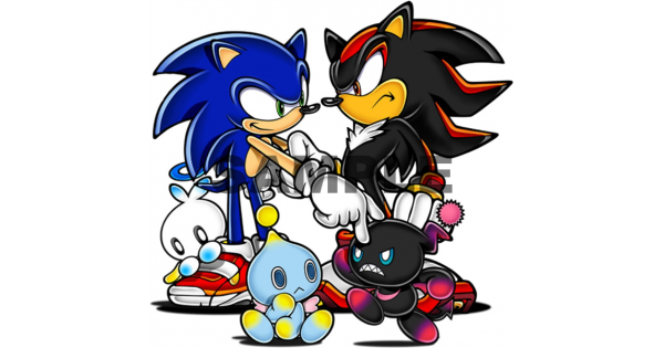 Sonic The Hedgehog Shadow Iron On Transfer For Light and Dark fabric 1