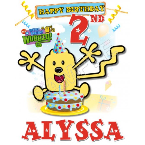  Wow Wubbzy  Birthday Personalized Custom T Shirt Iron on Transfer Decal ~#43 by www.topironons.com