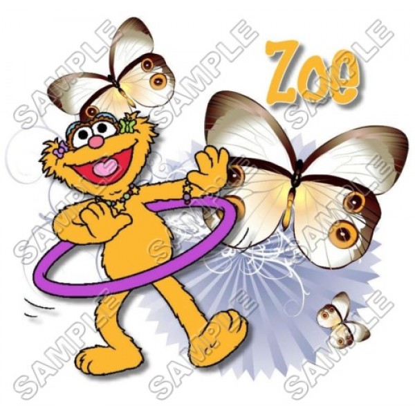 Pogo stick sprong coupon subtiel Zoe Sesame street T Shirt Iron on Transfer Decal ~#11